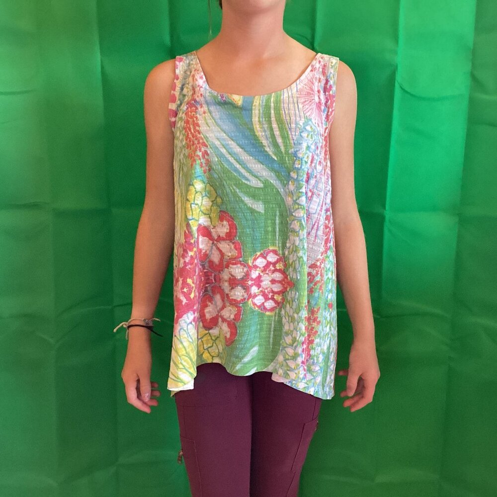 Artist Designed Atelier 5 by Gozde Yilmaz Floral Tank Top (S)